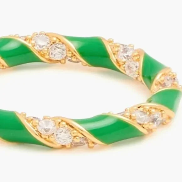 ZIMMERMANN Gold-tone, crystal and enamel ring - Picture 3 of 4